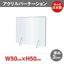 P5倍♪アクリルパーテーション ウイルス 窓なし 1枚 500mm×500mm【アクリル板】【飛沫】【パネル】【透明】【パーテーション】【仕切り板】【飲食店】【事務所】【デスク】【受付】【まん防】 jap-r5050