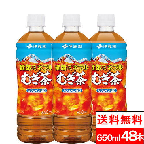 【 送料無料 】 伊藤園 ミネラル麦茶 650ml 24本×2箱（計48本） 麦茶 むぎちゃ まとめ買い ミネラルむぎ茶 茶 ペットボトル ケース お..