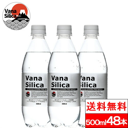 【365日出荷】【送料無料】VanaSilica （バナシリカ） 富士山の バナジウム ＆ シリカ 強炭酸水 炭酸水 500ml 送料無…