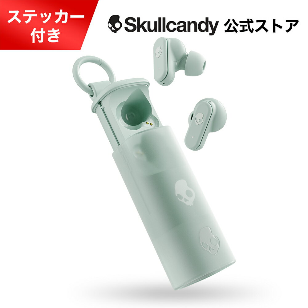 Skullcandy 公式ストア Dime Evo Preppy Sage ワイヤレスイヤホン Bluetooth 5.3 マイク付き マルチポ..