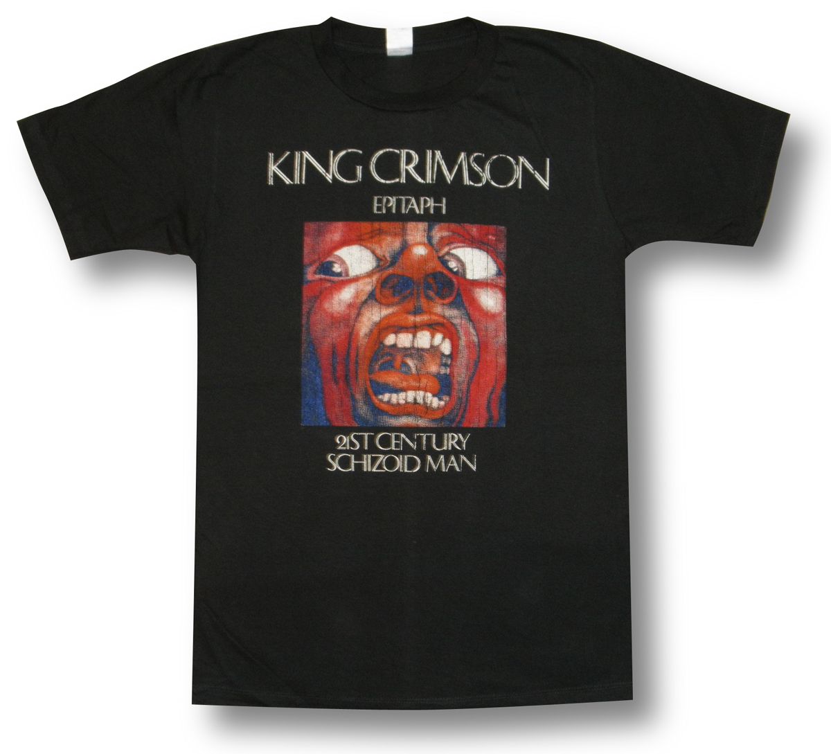 【土日も発送】 KING CRIMSON キング クリムゾン EPITAPH 21ST CENTURY SCHIZOID MAN ロックTシャツ バンドTシャツ メンズ チャコール グレー bny