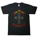  GUNS N' ROSES GN'R ガンズ・アンド・ローゼズ アペタイト チャコール グレー メンズ レディース ロックTシャツ バンドTシャツ bny