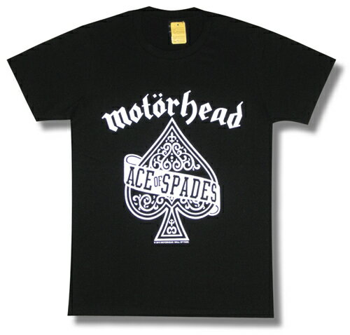  モーターヘッド スペードのエース MOTORHEAD ACE OF SPADES メタル ロックT バンドT 半袖 メンズ レディース 黒 ブラック wof ロックTシャツ バンドTシャツ