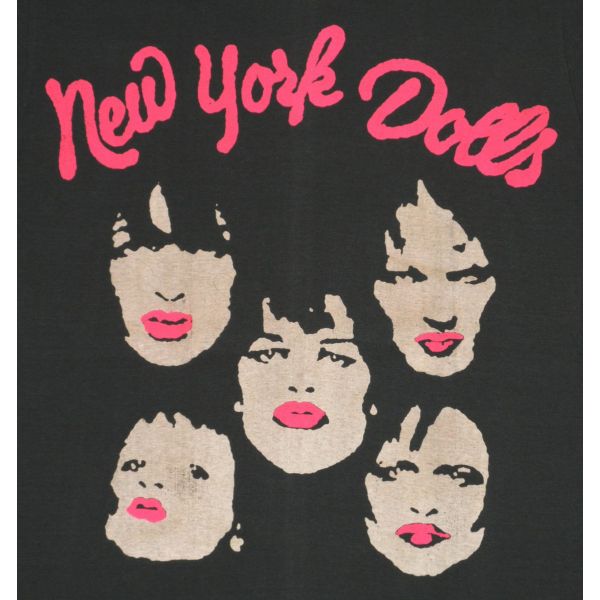 【土日も発送】 NEWYORK DOLLS ニューヨーク・ドールズ メンズ レディース ロックTシャツ バンドTシャツbny チャコール グレー