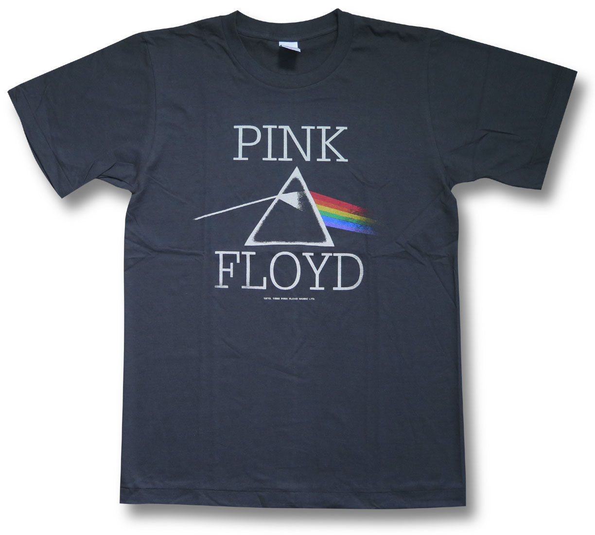 【土日も発送】 ピンクフロイド PINK FLOYD 狂気 ロゴ チャコール グレー バンドTシャツ bny ロックTシャツ