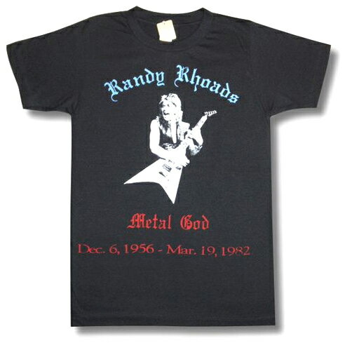 【土日も発送】 ランディ・ローズ RANDY RHOADS オジー・オズボーン クワイエット・ライオット ロックTシャツ バンドTシャツ bny グレー チャコール