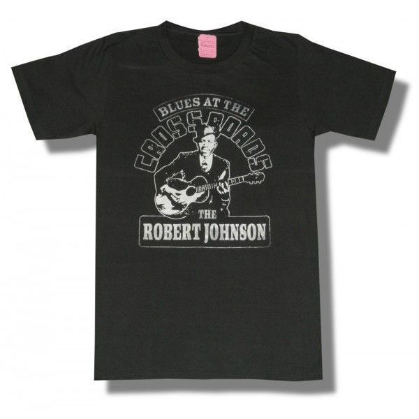 【土日も発送】 ROBERT JOHNSON ロバート・ジョンソン チャコール クロスロード メンズ レディース ブルースTシャツ bny ロックTシャツ バンドTシャツ グレー