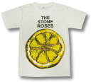 【土日も発送】 ストーン ローゼス レモン STONE ROSES ホワイト 白 ロゴ ロックTシャツ メンズ レディース バンドTシャツ bny