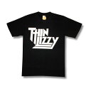 【土日も発送】 シン リジィ THIN LIZZY ロゴ ジェイル ブレイク 黒 メンズ レディース ロックTシャツ バンドTシャツ ブラックgts