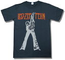 楽天ロック＆映画Tのオルタナティヴ【土日も発送】 レッド・ツェッペリン LED ZEPPELIN ジミー・ペイジ ロックTシャツ 半袖 チャコール グレー バンドTシャツ bny