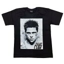 【土日も発送】 ファイトクラブ Fight Club チャック パラニューク エドワード ノートン 映画Tシャツ 映画 tシャツ プレゼント ギフト ブラック 黒 レディース メンズ 半袖 バンドt ロックt brw ロックTシャツ バンドTシャツ