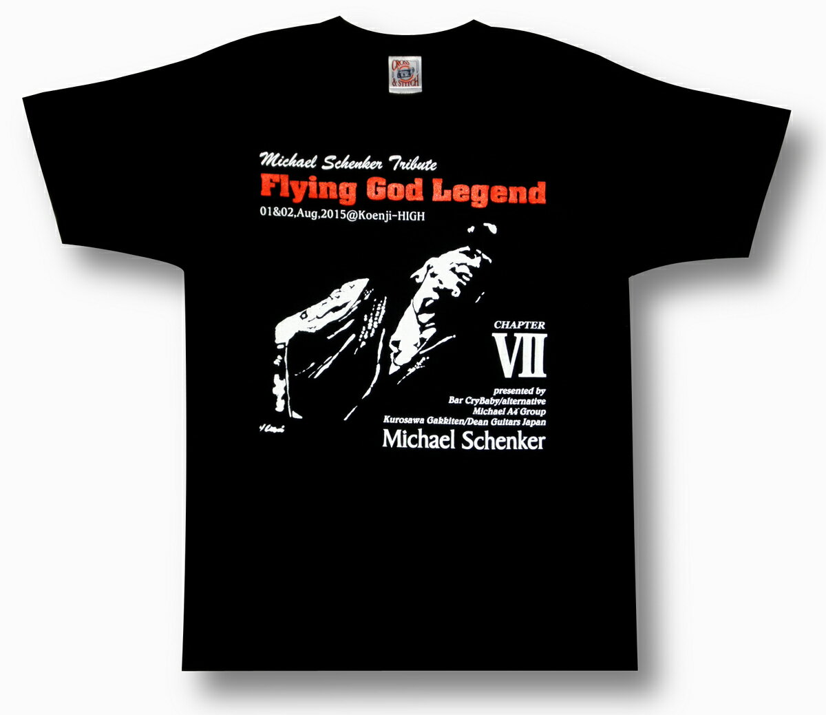 【土日も発送】 FLYING GOD伝説～第7章 マイケル シェンカー祭 MICHAEL SCHENKER DEAN Tシャツ ロックTシャツ 黒 メンズ バンドTシャツ alt-s