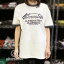 【土日も発送】 alternative ロゴ リンガー トリム Tシャツ 白×デニムブルー メンズ レディース アメリカン クラシック USA レトロ アメ車 アメカジ ロック バイク かっこいい 大きいサイズ alt-s