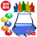 【マーカーコーン18個付き】トレーニングラダー ブルー 7m アジリティラダー ブルー 青 スピード養成トレーニングに!コグニサイズ