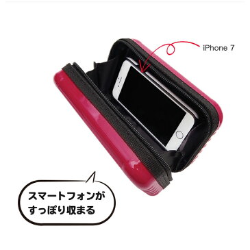 ハードタイプ マルチポーチ トラベル 充電器 PC スマホ 周辺 小物 ポーチ 整理 化粧 アクセサリー 旅行 収納 ケース