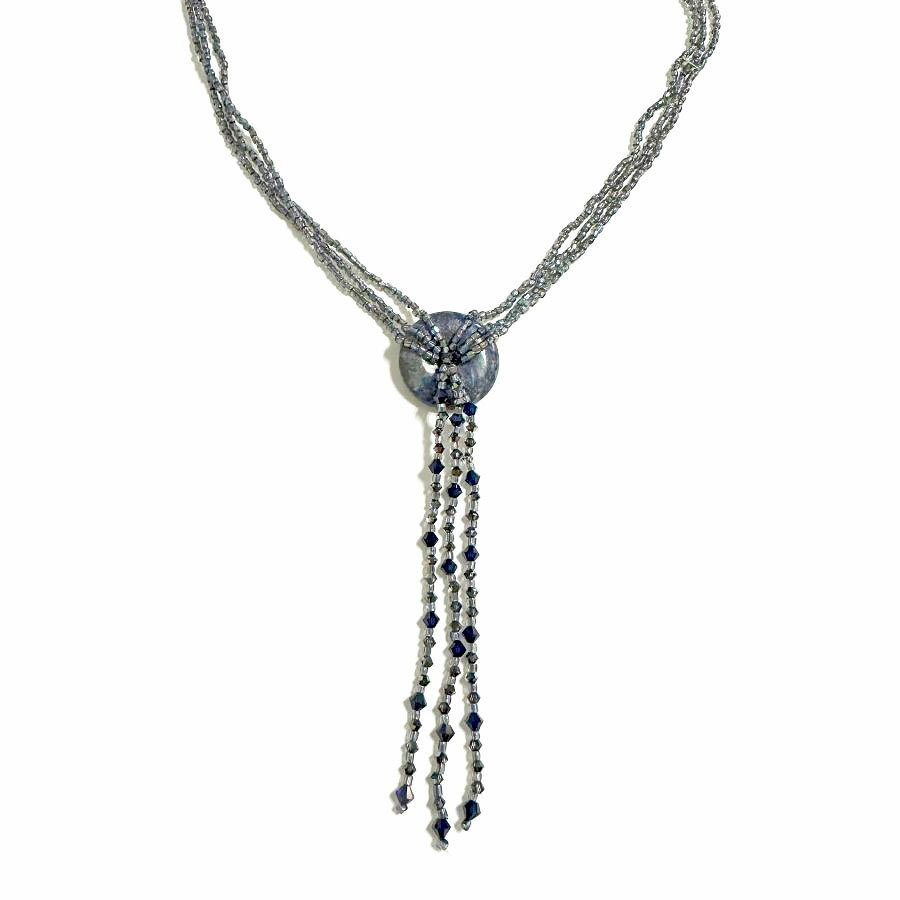 ソーダライト 2WAY タッセルネックレス SV シルバー925