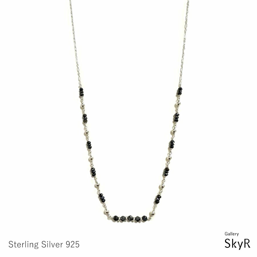 ブラックスピネル2WAYネックレス...