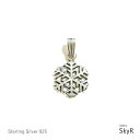 SILVER 雪の結晶 ペンダントトップ SV シルバー925 スノーフレーク スノークリスタル