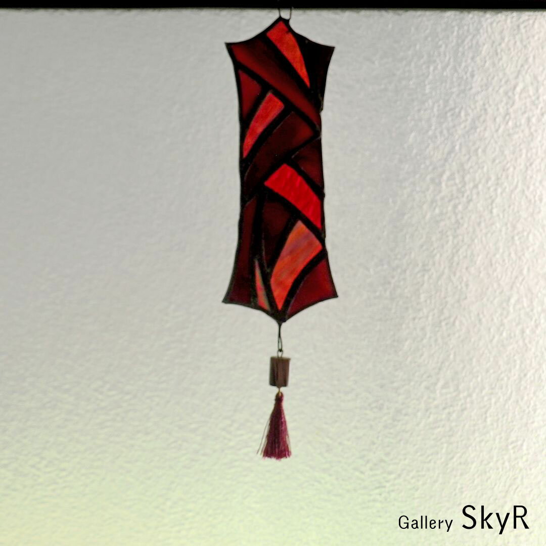 ステンドグラス オーナメント タッセル付 C-3 壁飾り