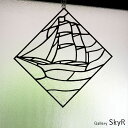 ステンドグラス ミニパネル SAILBOAT- 帆船-