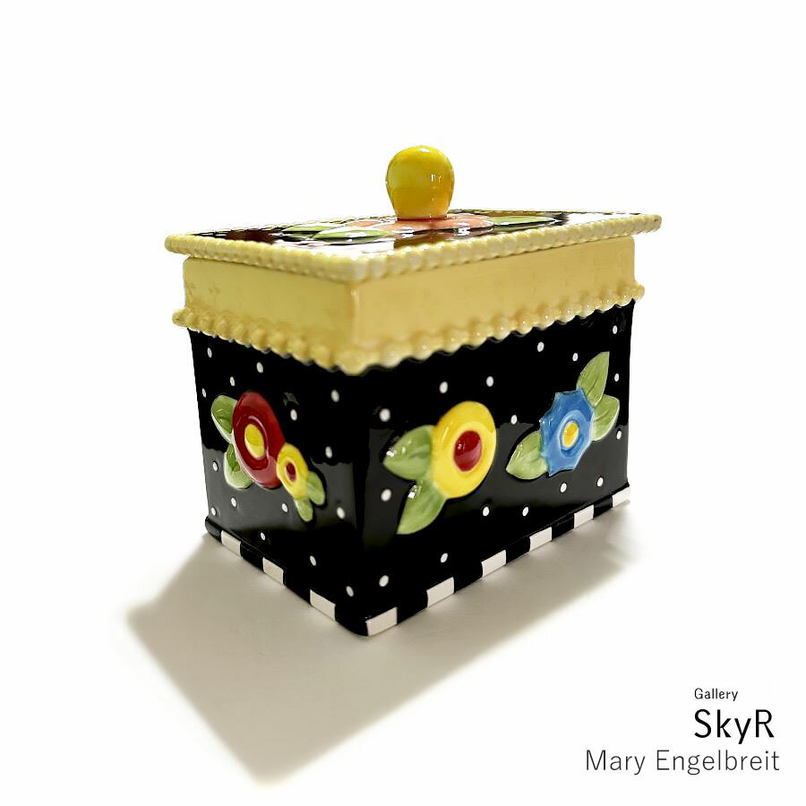 = スーパーSALE 特別価格 = Mary Engelbreit Tea Blossoms セラミック ボックス