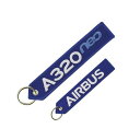 フライトタグ クルータグ Airbus A320neo Keyring 青 エアバス キーリング 航空雑貨 飛行機グッズ エアライングッズ 【正規代理店】