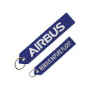 フライトタグ クルータグ Airbus Blue Keyring 青 エアバス キーリング 航空雑貨 飛行機グッズ エアライングッズ 【正規代理店】