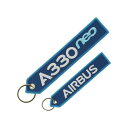 フライトタグ クルータグ Airbus A330neo Keyring 青 エアバス キーリング 航空雑貨 飛行機グッズ エアライングッズ 【正規代理店】