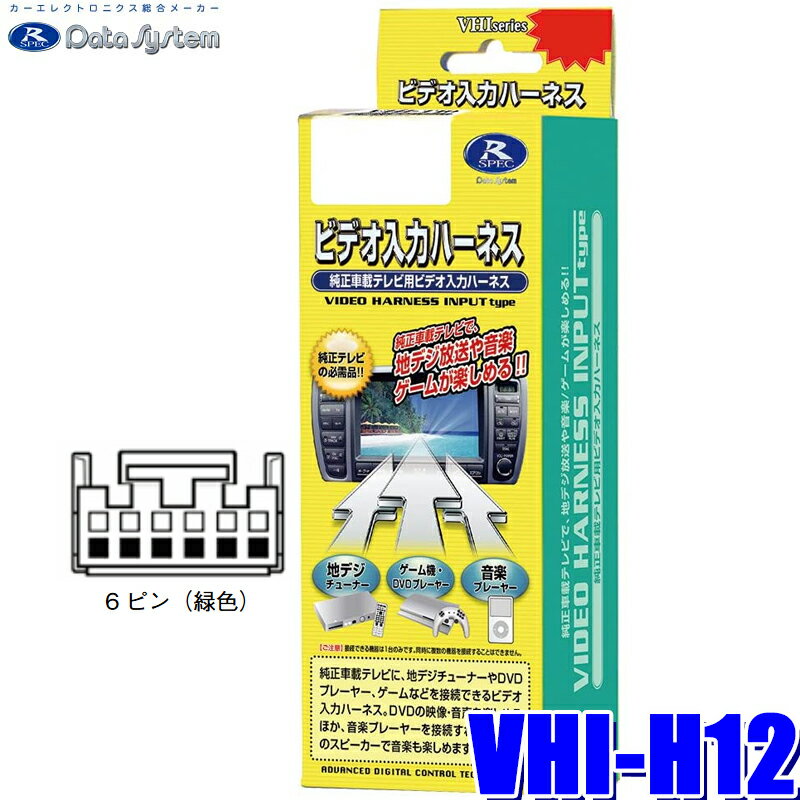 【マイカー割】エントリーでポイント最大5倍[5/16(木)1：59まで]VHI-H12 データシステム ビデオ入力ハーネス ホンダ純正カーナビ用