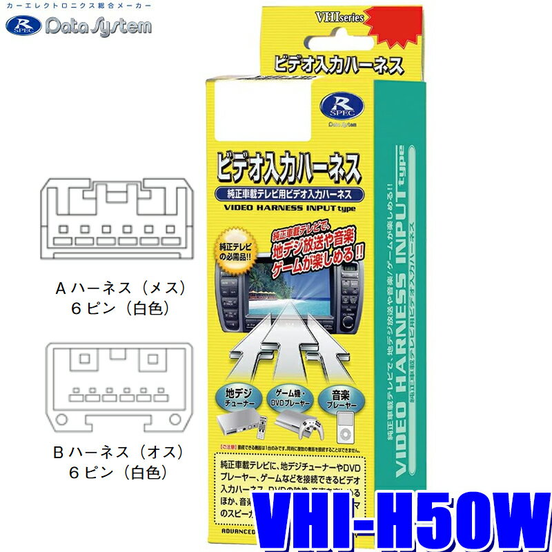 【最大2,500円OFFクーポン配布中】5/20(月)23：59までVHI-H50W データシステム ビデオ入力ハーネス ホ..