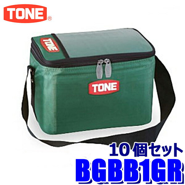 [MAX2,500円OFFクーポン]＆[マイカー割でエントリーPT最大5倍]5/14(火)20：00～5/16(木)1：59BGBB1GR TONE トネ ボルトバッグ グリーン 10個セット 使用荷重：30kg以下 A5サイズ透明ポケット付き