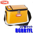 BGBB1YL TONE トネ ボルトバッグ イエロー 10個セット 使用荷重：30kg以下 A5サイズ透明ポケット付き