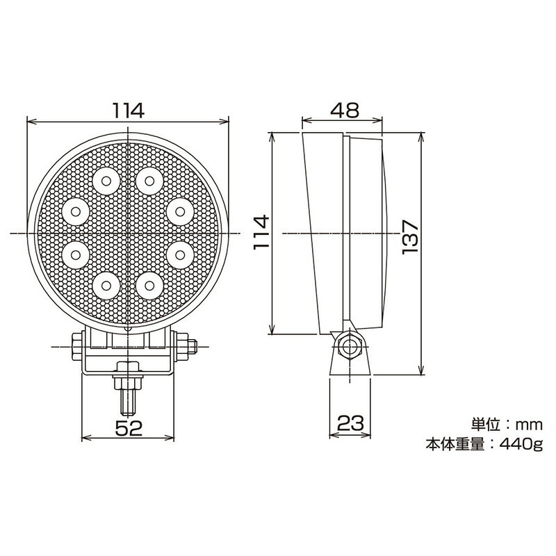 ML-1 ������� Kashimura ��ξ�� LED����饤�� �� ����� ��LED 8��24W 1560�롼���/6000k DC12/24V �ɿС��ɿ����(IP67)