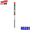 05231 SOFT99 ソフト99 ガラコワイパー パワー撥水 替えゴム No.131 長さ:600mm ゴム幅:8.6mm 形状:幅広型 1本