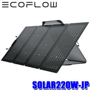 SOLAR220W-JP EcoFlow ե 220Wޤꤿ߼ξ̼顼ѥͥ ȯŸΨ23 IP68ɿɿл Ǽ (̳ƻ졦Υ Բ)