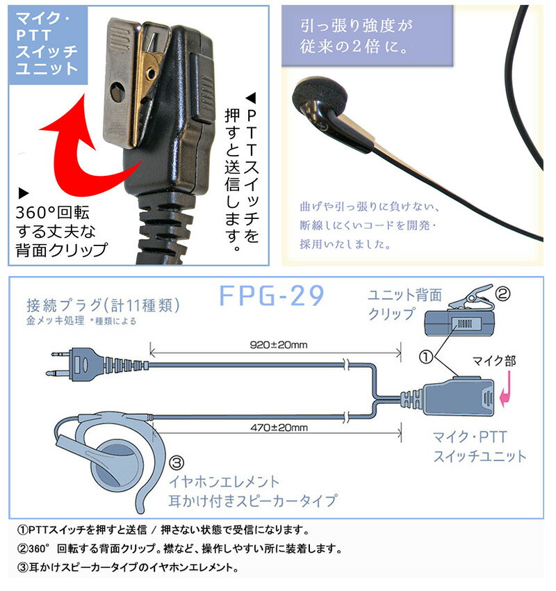 【メール便対応可】FPG-29IM F.R.C. FRC エフアールシー PROシリーズ 耳かけスピー...