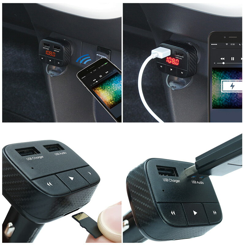 TP-219 �Ȳ���å� YAC Bluetooth FM�ȥ�󥹥ߥå��� 4in1Compact �֥�å� microSD�����ɡ�USB���� 76.0��108.0MHz TP219