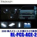 RL-PCS-ACE-2 Valenti ヴァレンティ ジュエル LEDルームランプセット トヨタ 200系ハイエース(片側スライド/リアルームランプなし車)用 (沖縄・離島 配送不可)