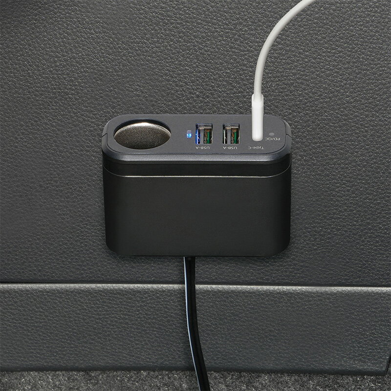 ZE106 �Ȳ���å� YAC PD30W��2USB�ܥ����å� ���ѥ졼�� 12V/24V���� USB�ݡ������� Type-A��2/Type-C��1 ��®�����б� ������Ĺ����1m ���������꡼�����å�