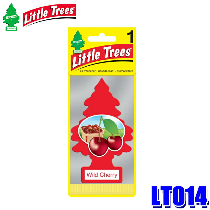 LT014 リトルツリー LittleTrees LT エアーフレッシュナー Wild Cherry 1Pack ワイルドチェリー 芳香剤..