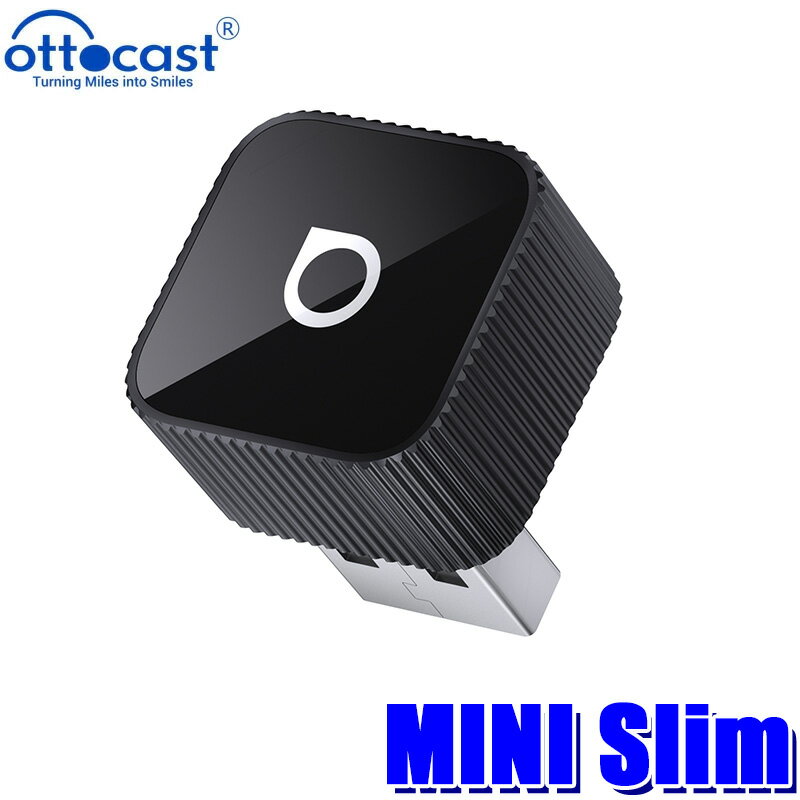 【正規品】CP-88T2BK ottocast オットキャスト OttoAdapter MINI Slim オットアダプター ミニ スリム ブラック iPhone/Android対応 ワイヤレス化