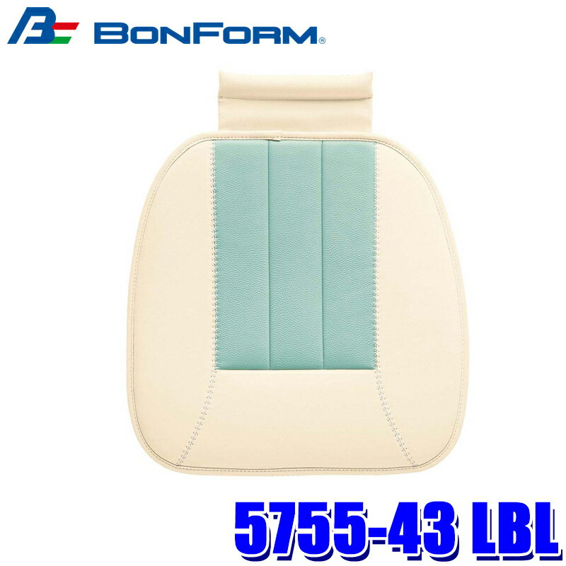 5755-43 LBL 본폼 BONFORM 칼라 메이크업 싱글 쿠션 45×45 cm라이트 블루 스토퍼 첨부 항균 방취 차용품