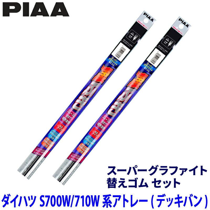 ダイハツ アトレー S700W/S710W系(R3/12～)用 呼番10/3 WGR50＋WGR35 PIAA ピア スーパーグラファイト 替えゴムセット