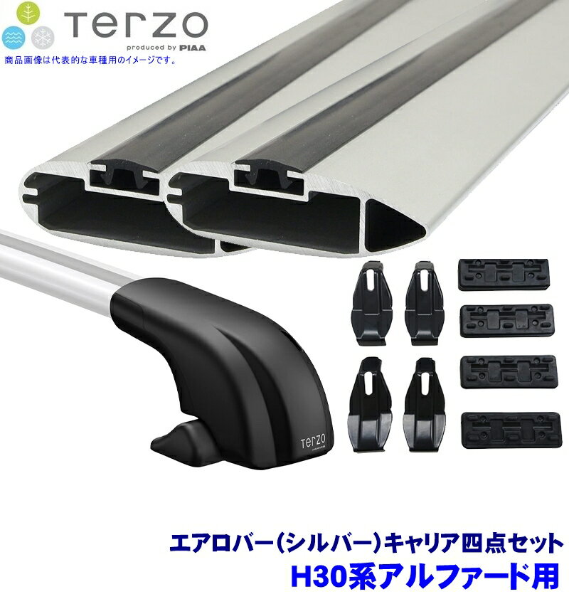 30アルファード用Terzoキャリア TERZO トヨタ アルファード 30系 用 エアロルーフキャリア取付4点