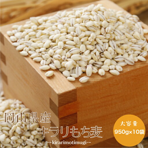令和6年産 もち麦 国内産 岡山県産 キラリもち麦 950g×10袋 チャック付き 送料無料 雑穀・雑穀米 古代米 食品 安い 美容・ダイエット・健康 令和6年産 もち麦 国内産 岡山県産 キラリもち麦 950g×10袋 チャック付き 送料無料 雑穀・雑穀米 古代米 食品 安い 美容・ダイエット・健康