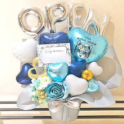 OPENバルーン バルーン電報 結婚式 ウェデイング 結婚祝い 電報 名入れ お誕生日 開店祝い 入園 入学 卒園 卒業 誕生日祝い 出産祝い プレゼント