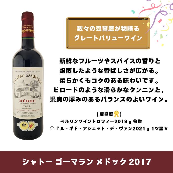 【送料無料】ボルドーワインセット10本入り 飲み比べ 赤ワイン ボルドーワイン フランス ボルドー 金賞 シャトー メルロ 3