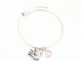 カラーストーン & ヘリコプターチャーム シルバーブレスレット