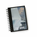 【Boeing 737 MAX Image Spiral Notebook】 ボーイング 737 MAX ノートブック