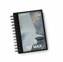 yBoeing 737 MAX Image Spiral Notebookz {[CO 737 MAX m[gubN